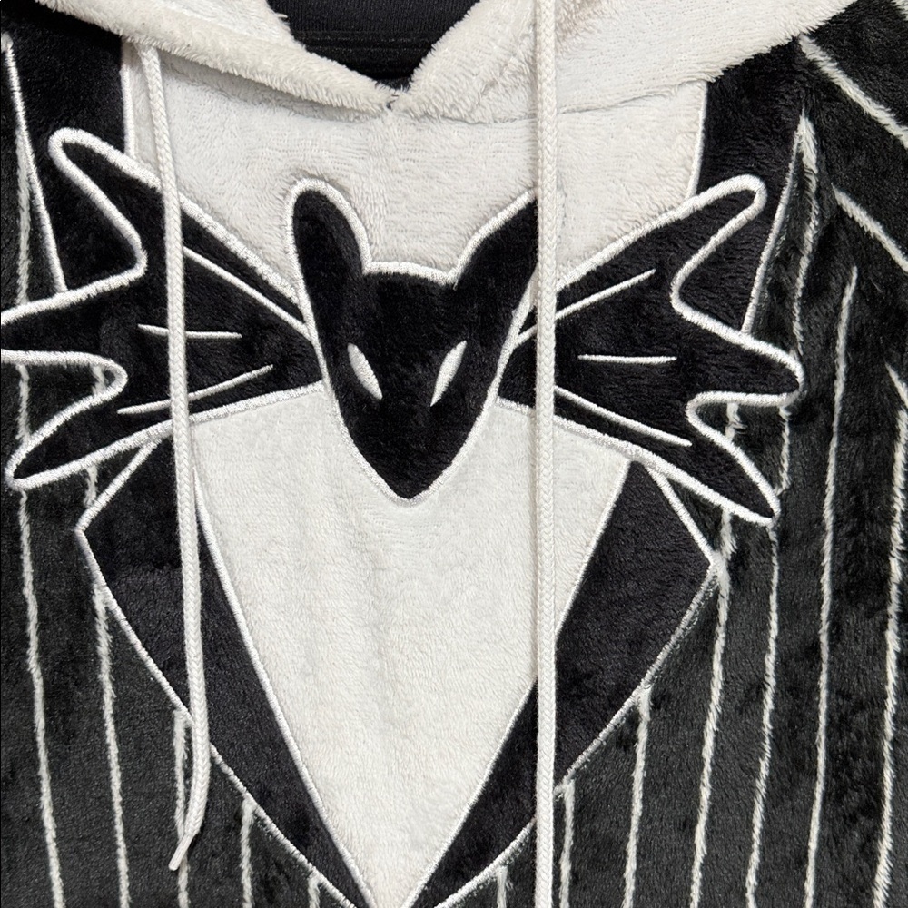 Disney Black Nightmare Before Christmas Youth Large (12/14) Hooded Snuggie, Robe - Picture 2 of 11